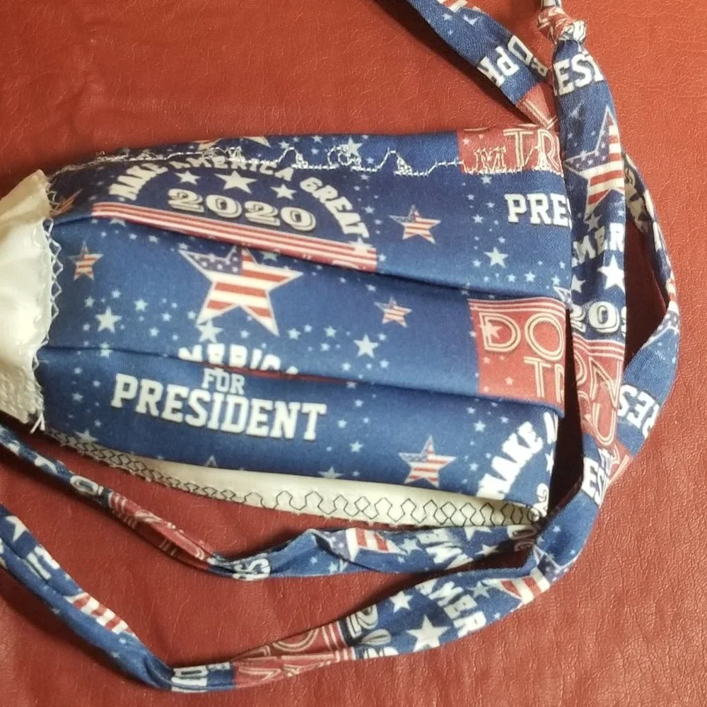 Cloth Face Mask - Silver/Copper Filters-MAGA Trump